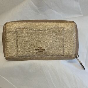 Coach Metallic Gold Wallet